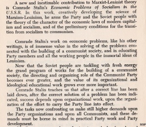 khrushchev on stalin 1952